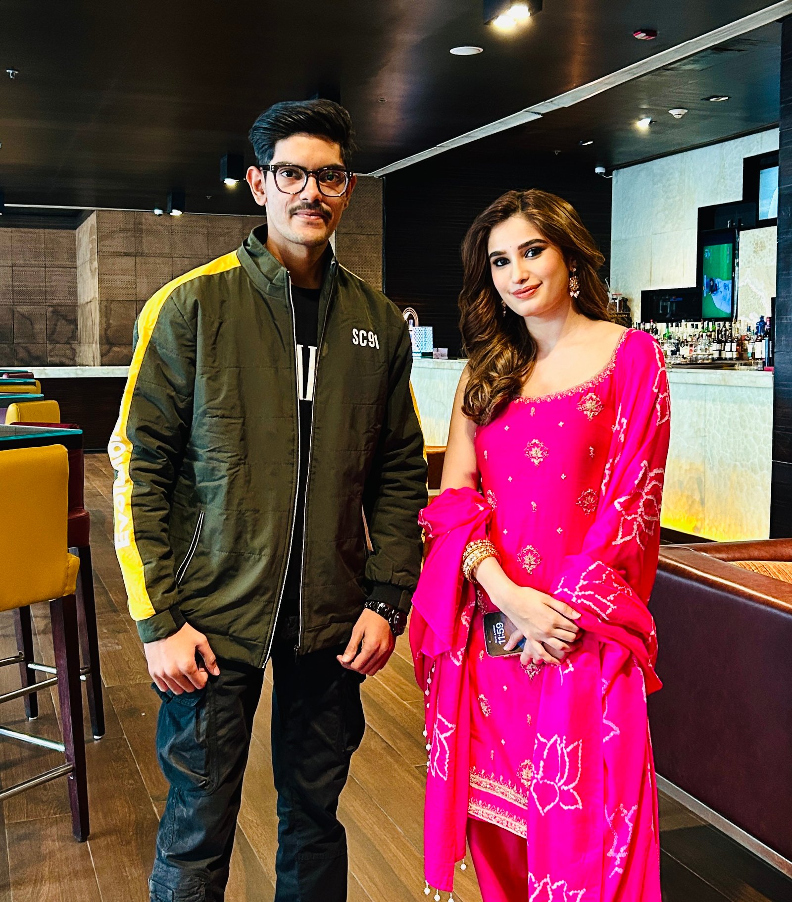 Ronit Raj with a celebrity